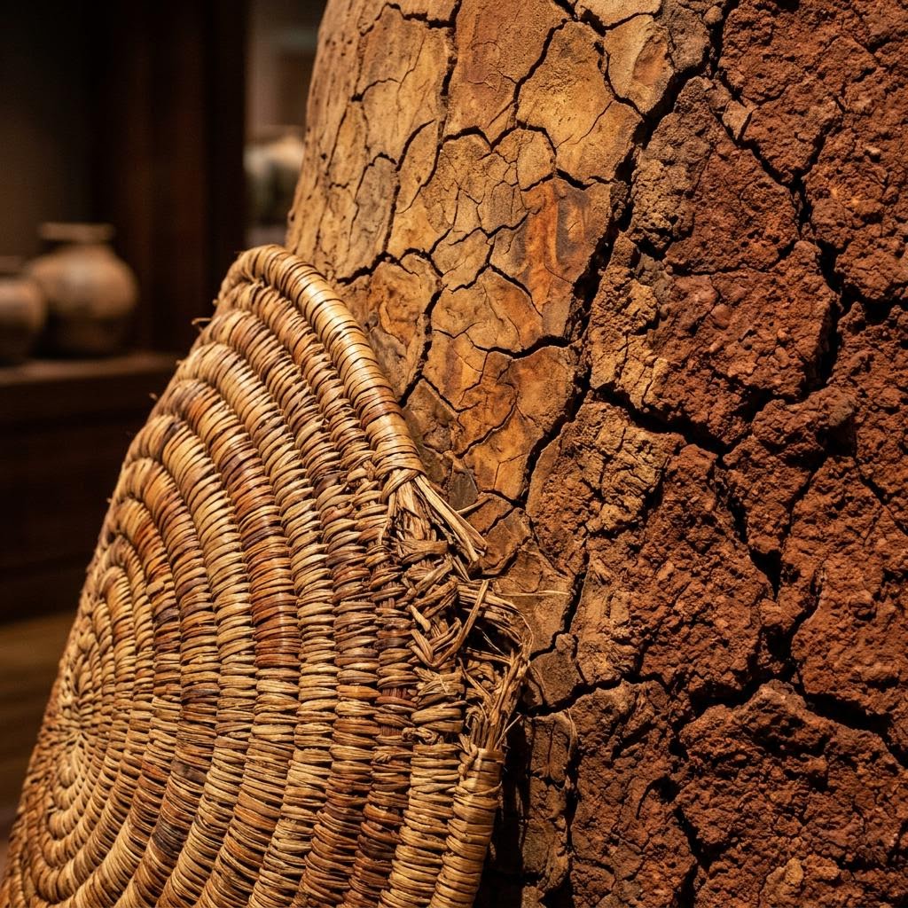Earthy texture representing African foundation